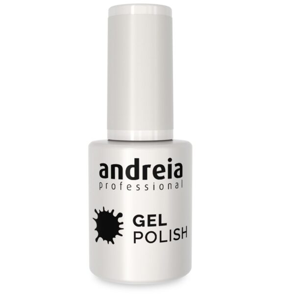 Andreia Semi-Permanent Nail Gel Polish for UV/LED Lamp - Intense Shine and 4 weeks Lasting French Manicure Nail Gel Varnish - Colour 219 Milky White - 10.5 ml