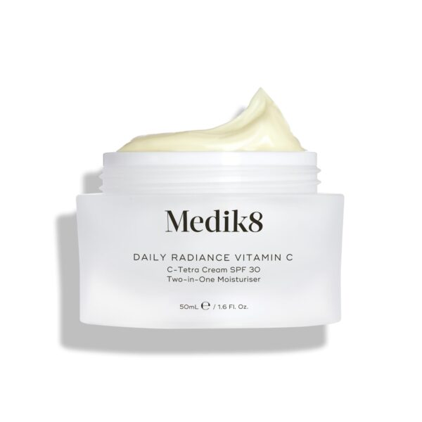 Medik8 Daily Radiance Vitamin C - 2-in-1 SPF & Face Moisturiser - C-Tetra Cream SPF 30 - Shields Skin Against Premature Signs of Ageing - 50ml