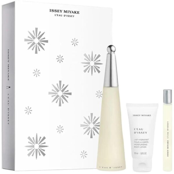 Issey Miyake L'Eau d'Issey Eau de Toilette 100ml Gift Set 2023 (Contains 100ml EDT, 10ml Travel Spray and 50ml Body Lotion)