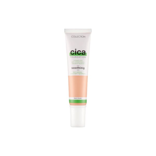 Collection Cosmetics Hydrating Medium Coverage Cica Foundation Infused with Anti-Redness, Vegan Foundation, 30ml, Biscuit