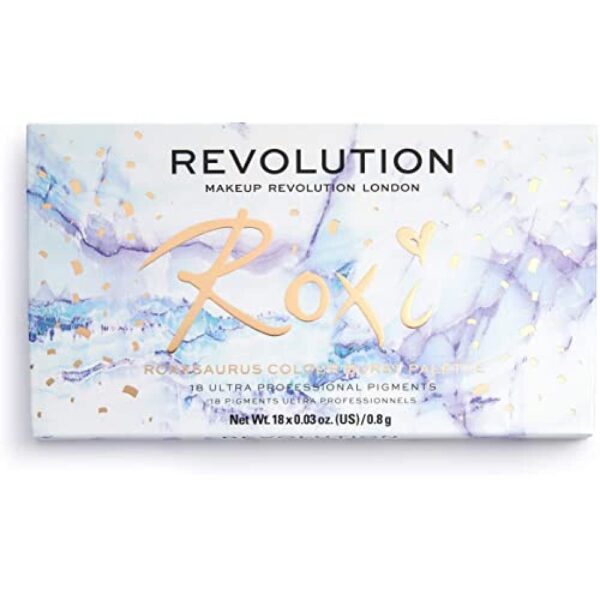 Makeup Revolution Beauty London Roxxsaurus, Colour Burst, Eyeshadow Palette, 18 Shades, 0.8 g (Pack of 18)