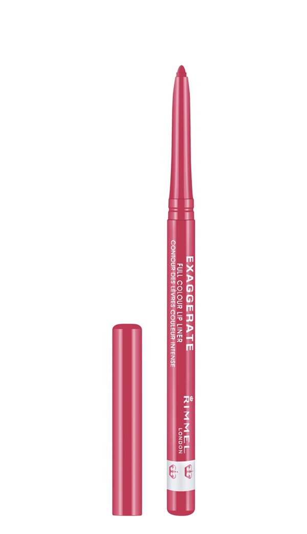 Rimmel London Exaggerate Automatic Lip Liner, 13 Pink A Punch.