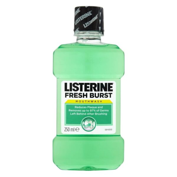 Listerine Antiseptic Mouthwash, Green, Freshburst, 250 ml