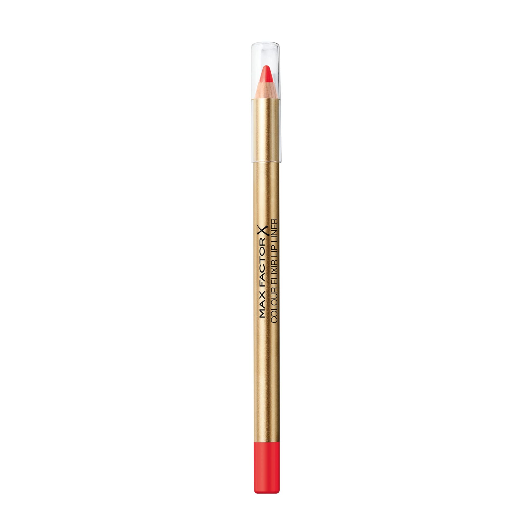 Max Factor Colour Elixir Lip Liner 55 Red Poppy Lip Liner for Ideally Defined Lips with Smooth Texture and Matte Finish Extends Lasting Lipstick 5g