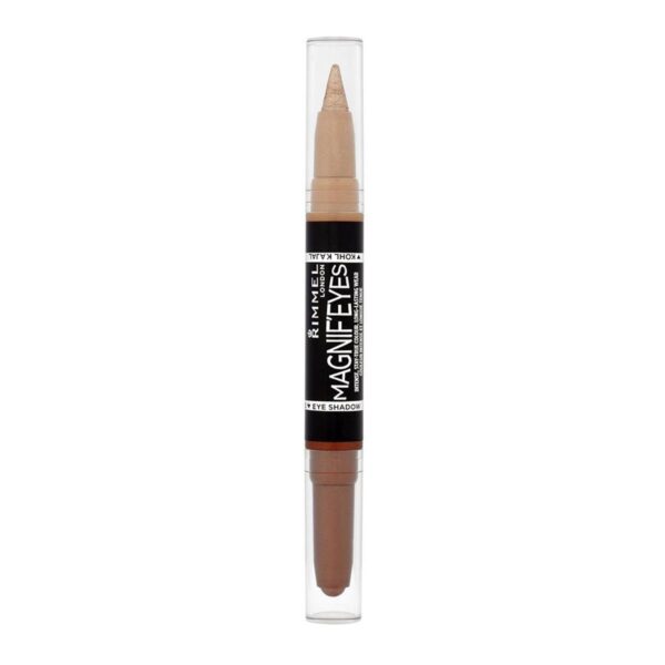 Rimmel London Magnif'Eyes Double Ended Eyeshadow and Liner 3, Queens of a Bronzed Age, 1.6 g