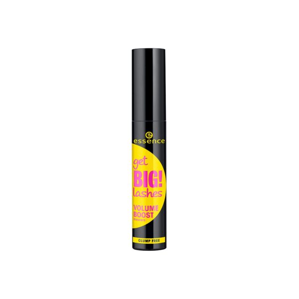 essence get BIG! lashes Volume Boost mascara, black, volumising, vibrating, defining, extensive, vegan, no microplastic particles, nanoparticles free, without perfume, 12 ml