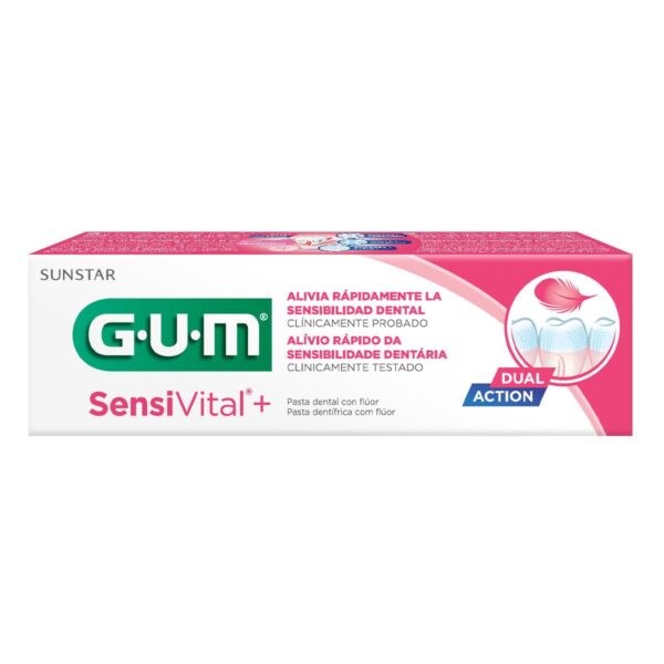 GUM Sensivital+ Fluoride Toothpaste 75ml