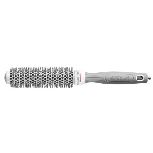 Olivia Garden Ceramic + Ion Speed XL 25 mm - Hair Brush with Extra-Long Barrel for a Faster Hair Drying & Styling