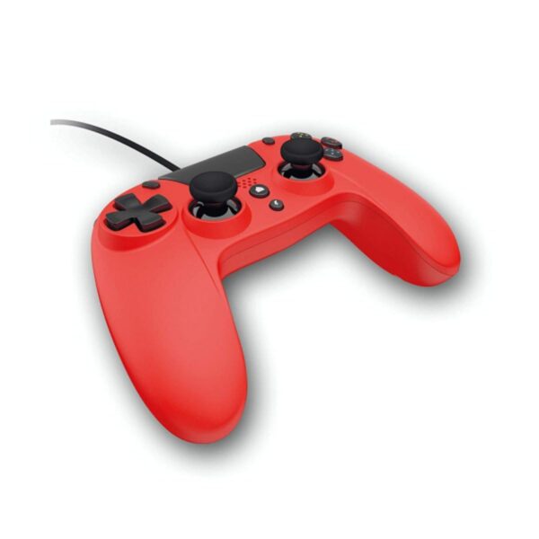 GIOTECK - Manette filaire premium avec port mini-jack VX4 Rouge pour PS4 et PC