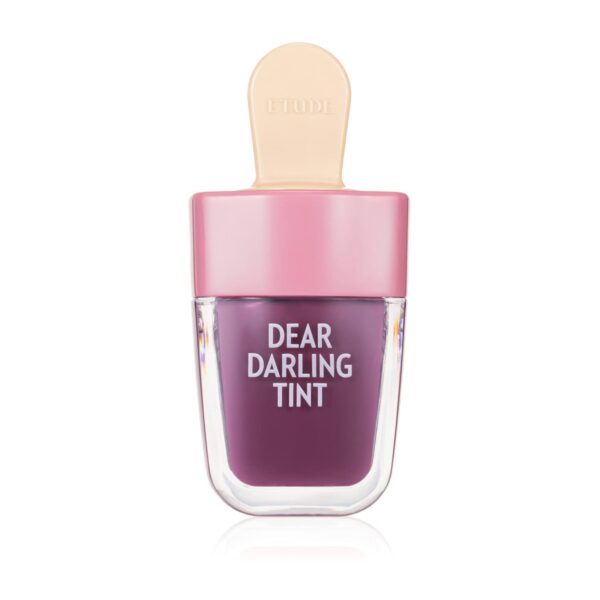 Etude House Dear Darling Water Gel Tint Ice Cream (PK004 Red Bean Red) (21AD) | Vivid High-Color Lip Tint with Minerals from Soap Berry Extract to Moisture Your Lips