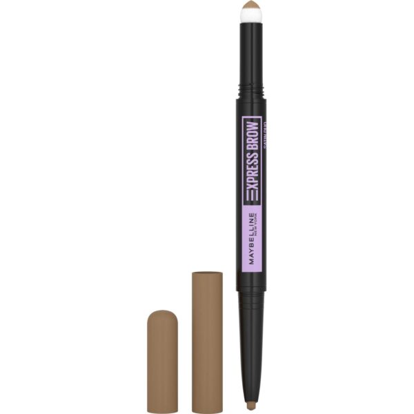 Maybelline Express Brow Duo Eyebrow Filling, Natural Looking 2-In-1 Pencil Pen + Filling Powder Dark Blonde