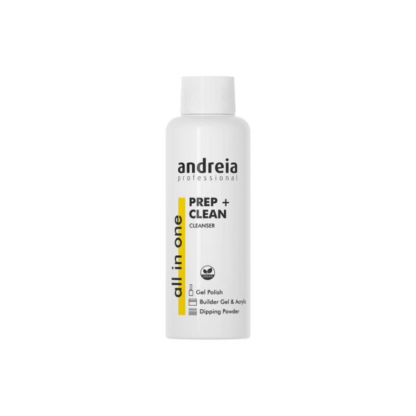 Andreia Professional Prep and Clean All In One - For Dipping, Gel Polish, Builder Gel and Acrylic Nails - Gel Polish Preparation (Sanitises Nail Bed) Multi-Purpose Nail Prep and Wipe 100ml