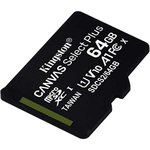 Kingston Canvas Select Plus microSD Card SDCS2/64 GB SP Class 10