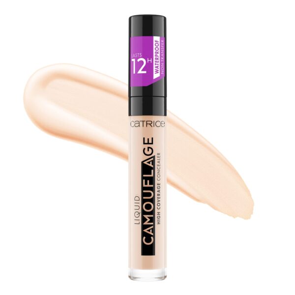 Catrice Liquid Camouflage High Coverage Concealer, Concealer Pen, Lasts 12 Hours, No.001 Fair Ivory, Nude, for Combination Skin, for Blemished Skin, Long Lasting, Vegan, Oil-Free, Waterproof (5ml)