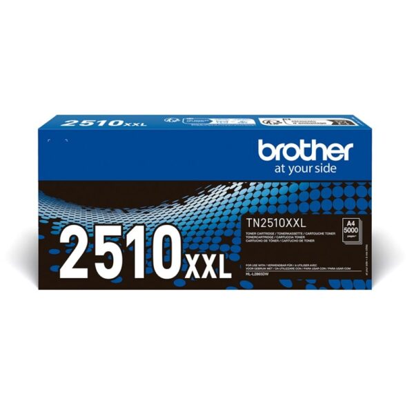 BROTHER TN-2510XXL Toner Cartridge, Black, Single Pack, Super High Yield, Includes 1 x Toner Cartridge, Genuine Supplies