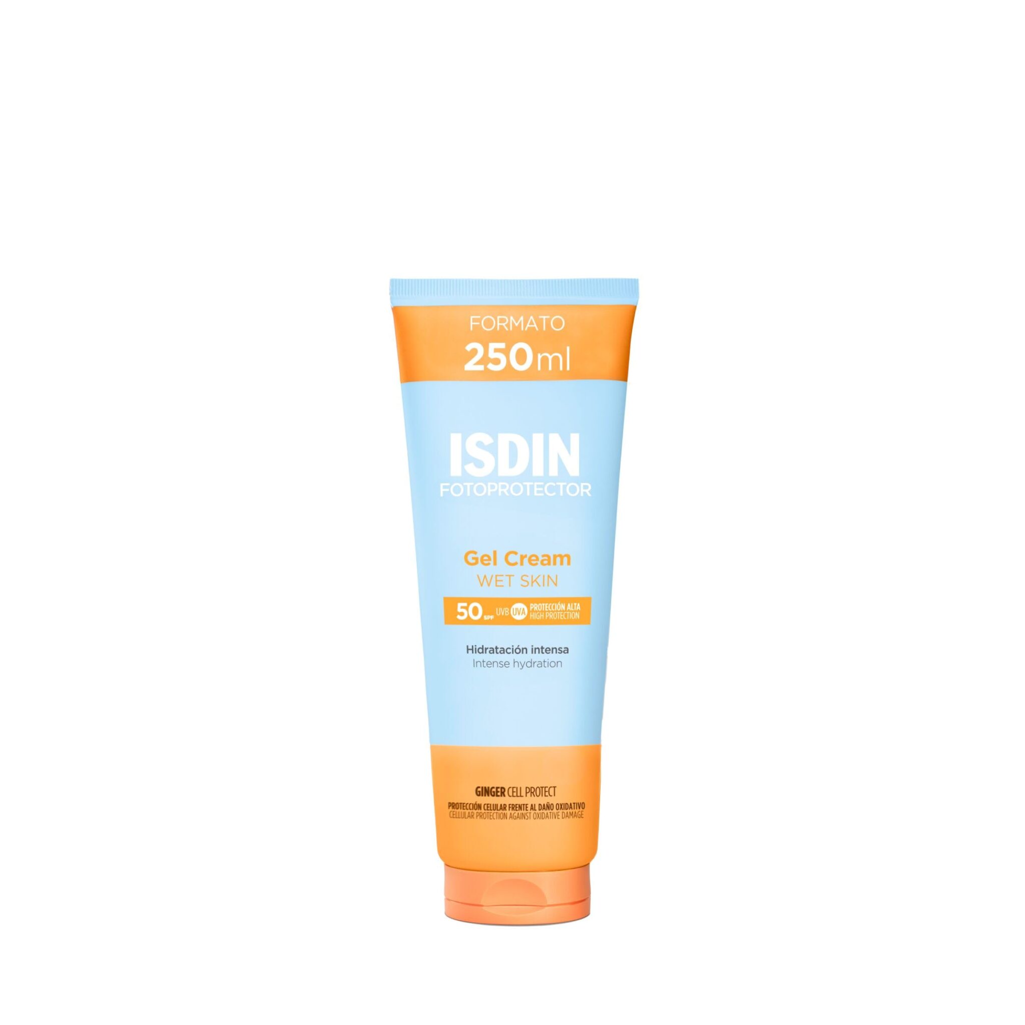 ISDIN Fotoprotector Gel Cream SPF 50 (250ml), Refreshing and hydrating Sun Cream, Rapid Absorption, Water Resistant