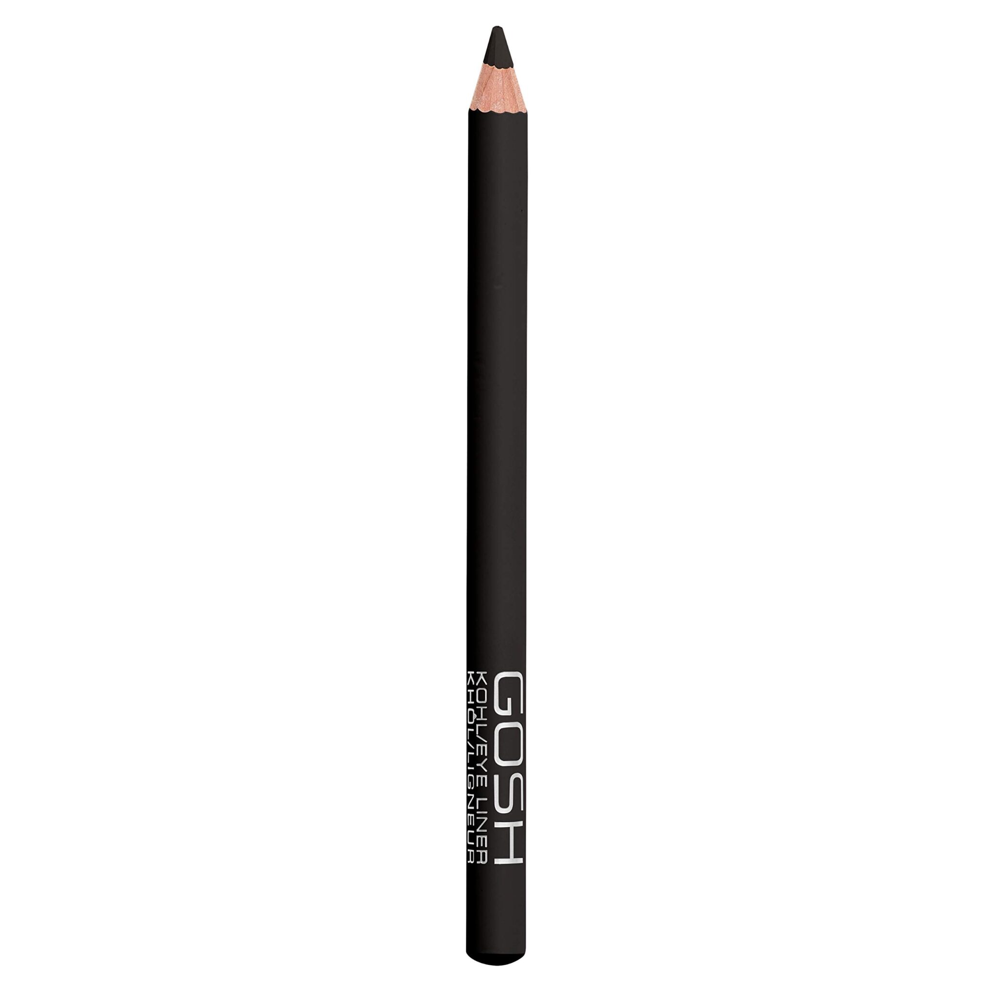 GOSH Kohl/Eyeliner & Kajal 2-in-1 Makeup Pen | Also Suitable as Eye Shadow | With Nourishing Vitamin E | Easy to Apply to Top & Lower Eyelid | Vegan & Fragrance Free | Black