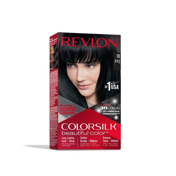 Revlon Colorsilk Permanent Hair Dye Black (10/1N) - PACK OF 3