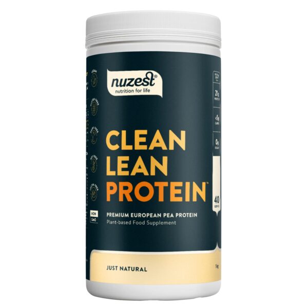 Vegan Protein Powders by Nuzest - Clean Lean Protein - Just Natural - Plant Based Pea Protein Shake - Low Calorie & Low Carb - Gluten Free - Dairy Free - 1kg (40 Servings)