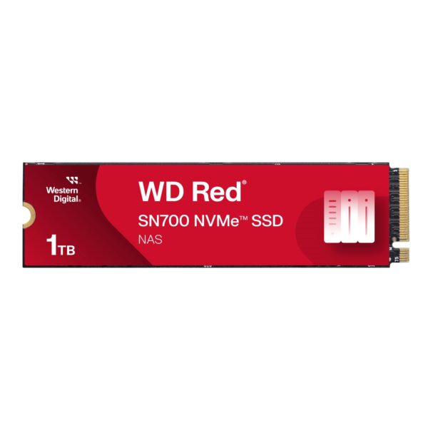 WD Red SN700 1TB NVMe SSD for NAS devices, with robust system responsiveness and exceptional I/O performance