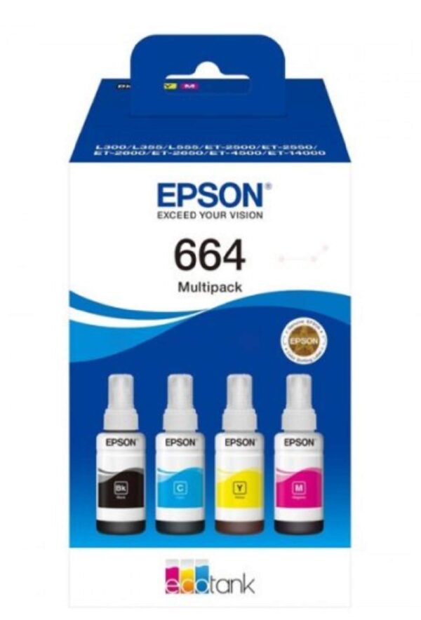 Epson EcoTank 664 Genuine Multipack Ink Bottles