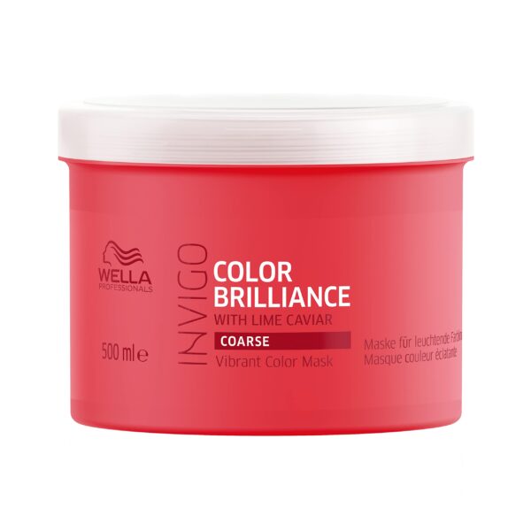 Wella Invigo Colour Brilliance Mask with Lime Caviar for Coarse Hair, 0.5504 kg 8005610633862