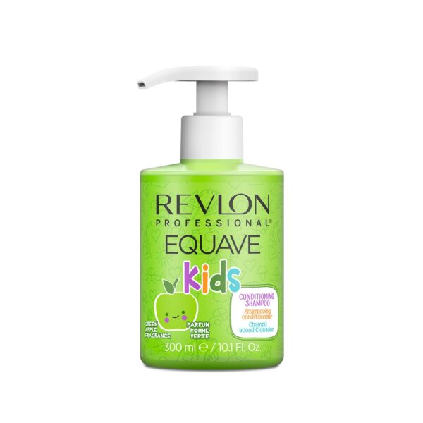 Revlon Professional Equave Kids Conditioning Shampoo, Sulphate-Free Shampoo For Kids, Green Apple Fragrance (300ml)