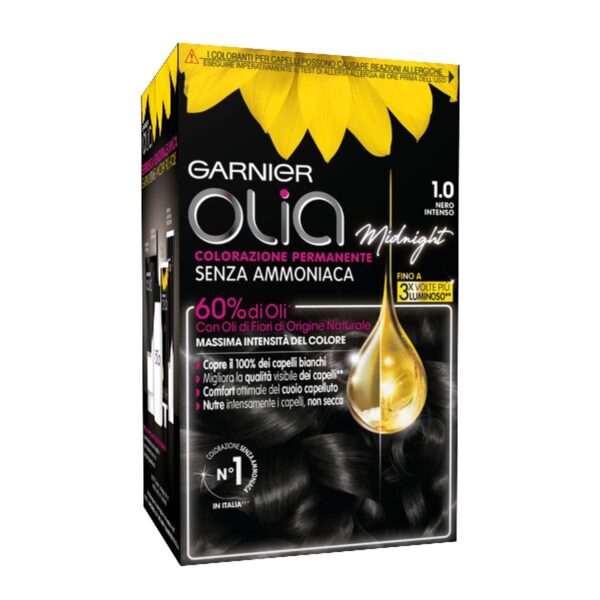 Garnier Olia permanent colouring and bleaching 1.0 Nero Intenso