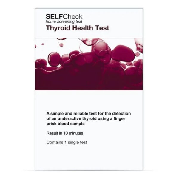 SELFCHECK Thyroid Health Test, Underactive Thyroid Testing Kit, TSH Home Blood Test for Hypothyroidism, Freephone Customer Help Line