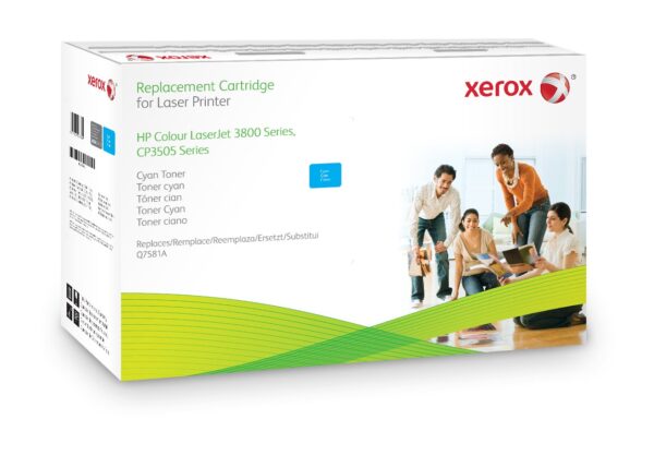 Xerox Cartridge for HP 3800/3505 N, Cyan Toner for Laser Printers (Cya