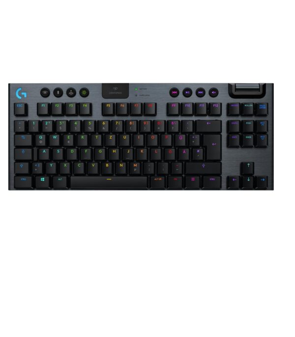 Logitech G915 LIGHTSPEED TKL Tenkeyless Wireless Mechanical Gaming Keyboard, Tactile GL Key Switch, Lightsync RGB, Ultra Slim Design, 40+ Hours Battery Life, German QWERTZ Layout