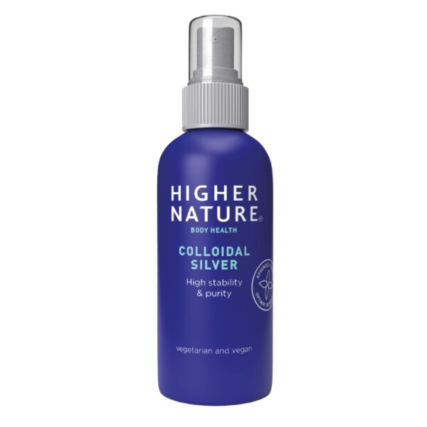 Higher Nature - Colloidal Silver - Purified Water with Premium Grade Silver - Antiseptic Spray, Disinfectant Spray, Colloidal Silver Spray - 15ml