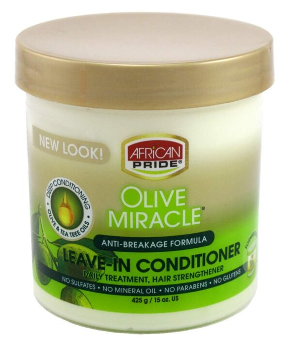 Ap Olive Miracle Leave-In Conditioner 15oz Jar (2 Pack)