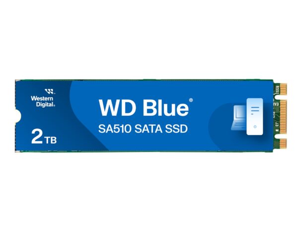 WD Blue SA510 2 TB, M.2 SATA SSD, up to 560 MB/s, Includes Acronis True Image for Western Digital, Disk & Cloning Migration, Flexible backup & recovery, ransomware protection