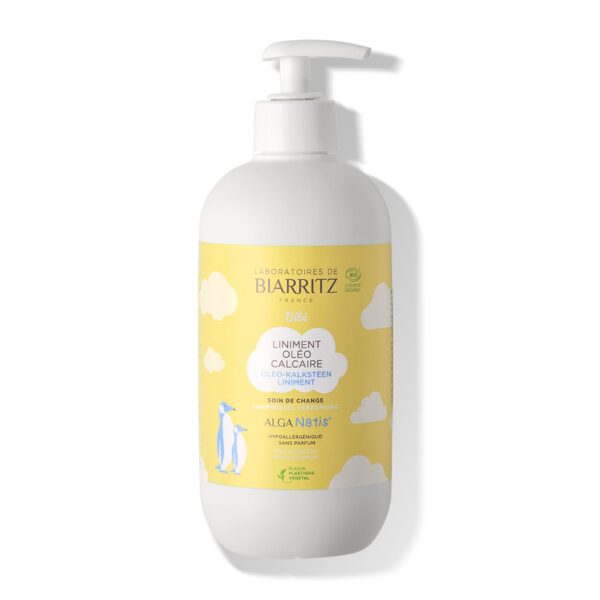 Laboratoires de Biarritz Organic Oil Liniment, 500ml - Hypoallergenic, Fragrance-free, Protects, Soothes and Maintains pH balance