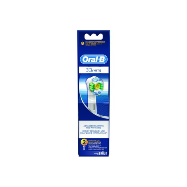 Oral B 3D White Replacement Brush Heads, Pack of 2