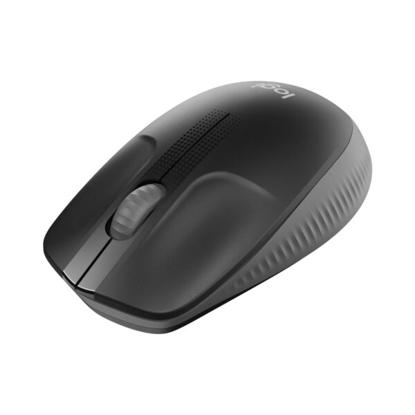 Logitech Wireless Mouse M190, Full Size Ambidextrous Curve Design, 18-Month Battery with Power Saving Mode, USB Receiver, Precise Cursor Control + Scrolling, Wide Scroll Wheel, Scooped Buttons - Black