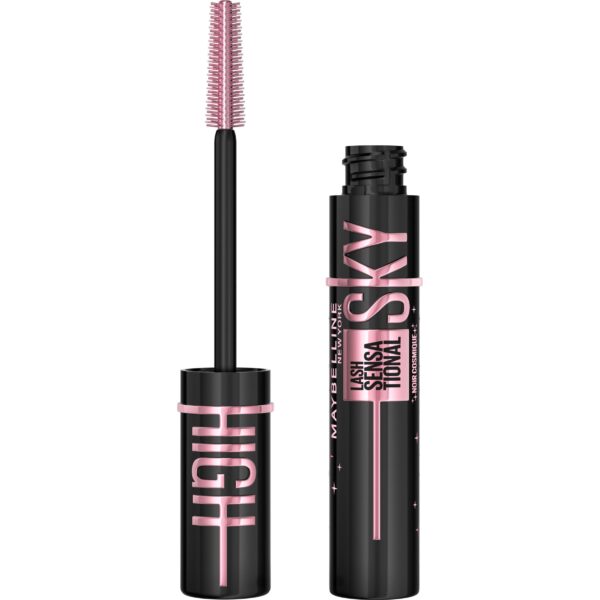 Maybelline New York Lash Sensational Sky High Mascara, Volumising & Lengthening Mascara, Washable Flake-Free Formula Infused with Bamboo Extract & Fibres, Cosmic Black, 7.2ml