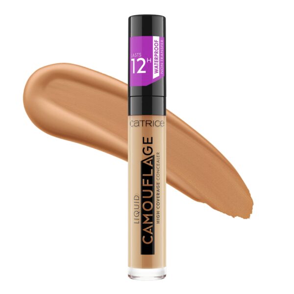 Catrice Liquid Camouflage High Coverage Concealer, No. 060, Nude, Long-Lasting, for Dry Skin, for Blemished Skin, for Combination Skin, Vegan, Oil-Free, Waterproof, Alcohol-Free, Pack of 1 (5 ml)