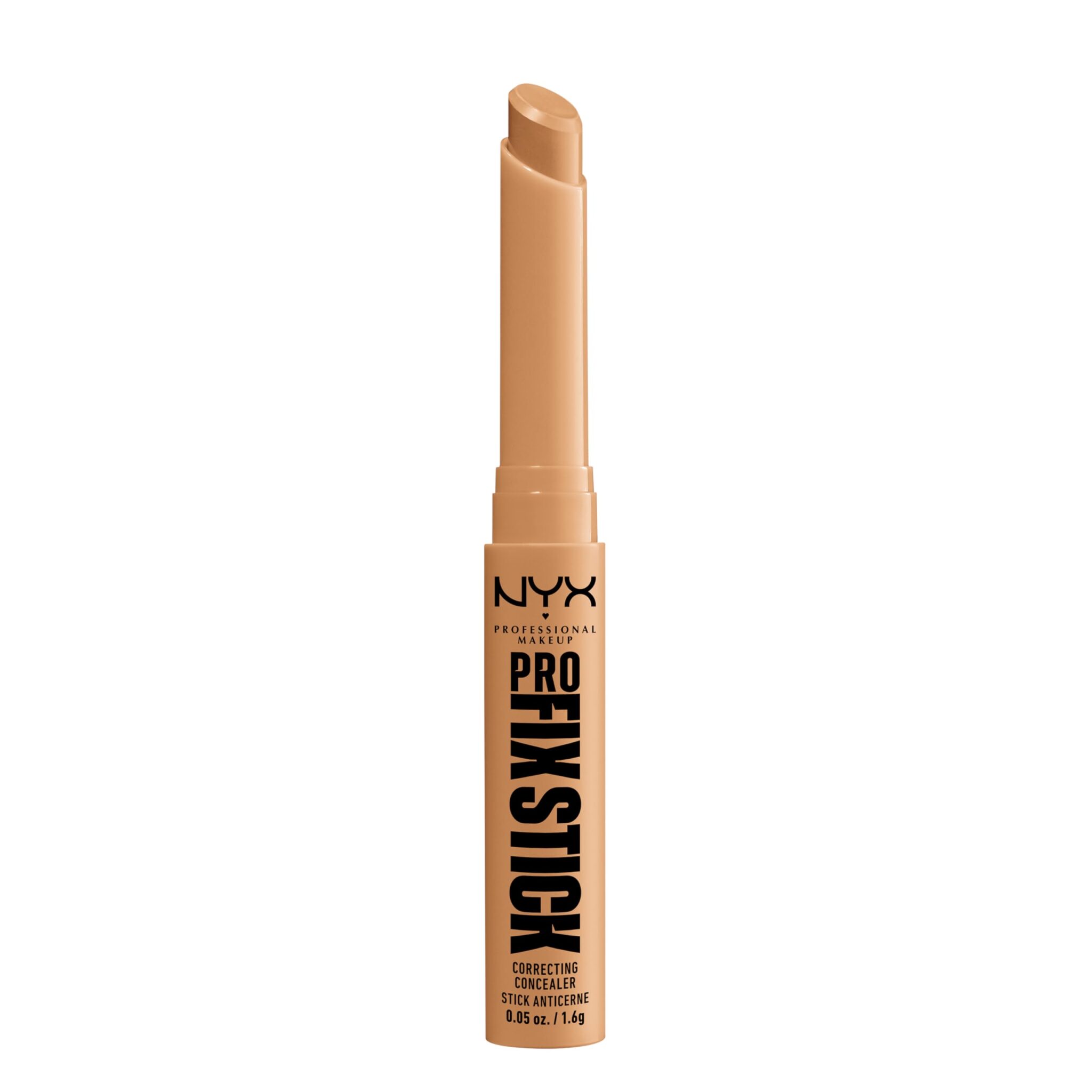 NYX Professional Makeup Correcting Concealer Stick, Covers Blemishes, Dark Spots and Discolouration, 12H Wear, Vegan Formula, Pro Fix Stick, Golden