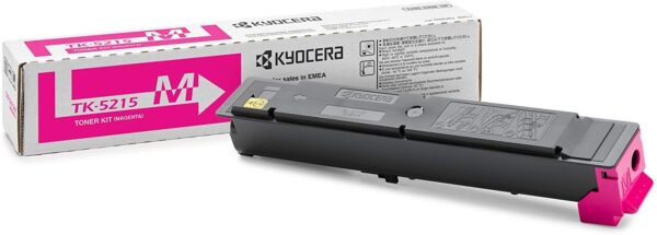 Kyocera TK-5215M Toner Magenta, 15.000 Pages, Original Premium Printer Cartridge 1T02R6BNL0 for TASKalfa 406ci