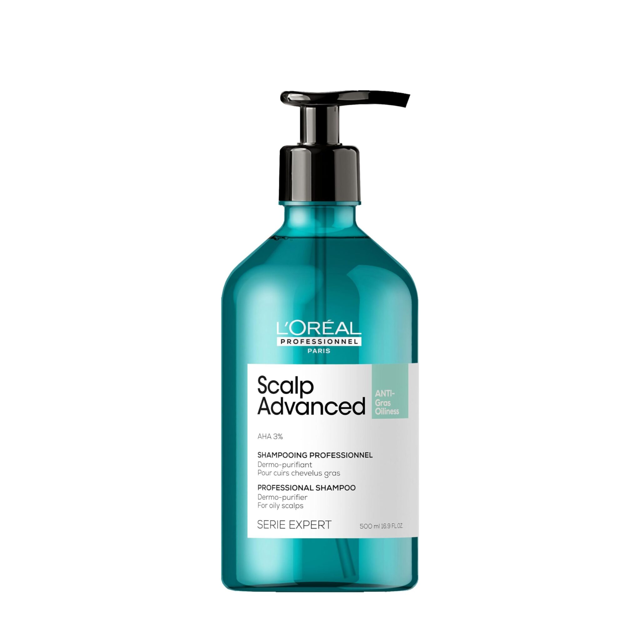 L'Oreal Professionnel Paris Scalp Advanced Anti-Oiliness Shampoo 500ml - sebum-regulating shampoo