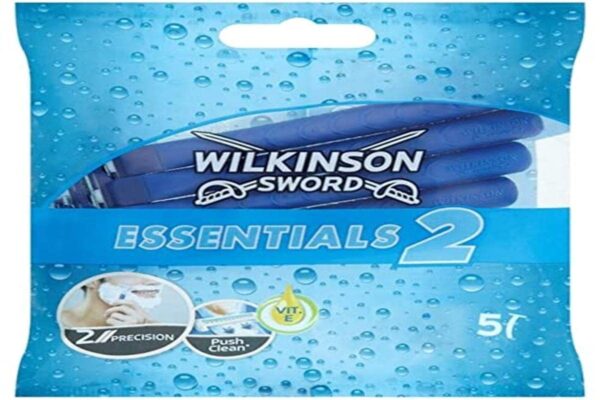 Wilkinson Sword Essentials 2 Sensitive Disposable Razors for Men 5'S (En;ES;Fr;De;Nl;It;Pt;Cz;Pl;Gr)