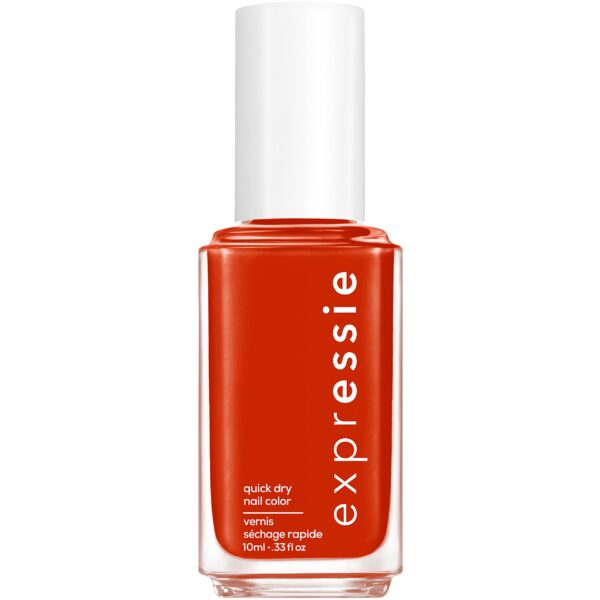 Essie ExprEssie Quick Dry Formula, Red Coral Nail Polish 180 Bolt & Be Bold