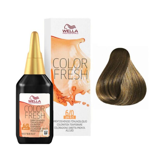 Wella Colour Fresh Semi-Permanent Hair Colour, No. 6/0 Dark Blonde, 0.098 kg, 8005610572284