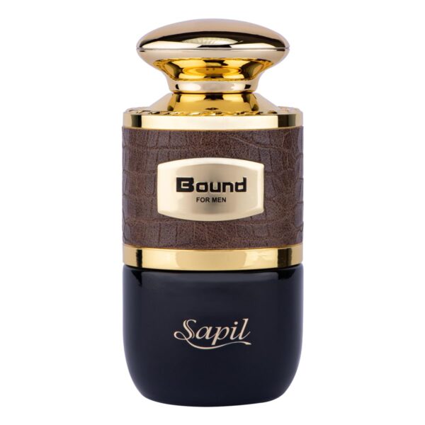 Sapil Bound Eau de Toilette for Men, 100ml – Bold and Fresh Fruity, Spicy, and Amber Fragrance with Tonka, Leather, and Lavender for a Distinct Masculine Signature