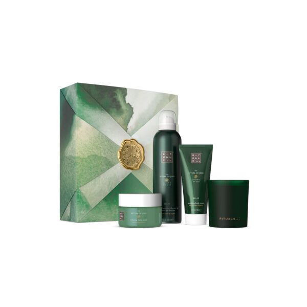 RITUALS Gift Set The Ritual of Jing M - 4 Home and Skincare Products Enriched with Lotus Flower and Jujube - Bath Gift Box with Calming and Caring Properties