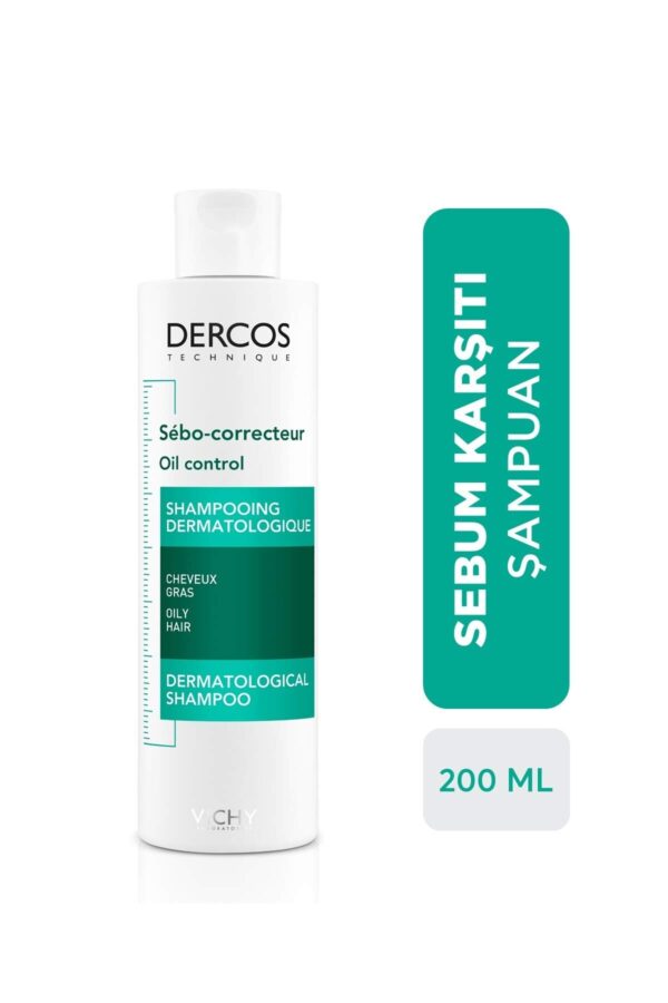 Vichy Dercos Shampoo for Oil Hair - 200 ml