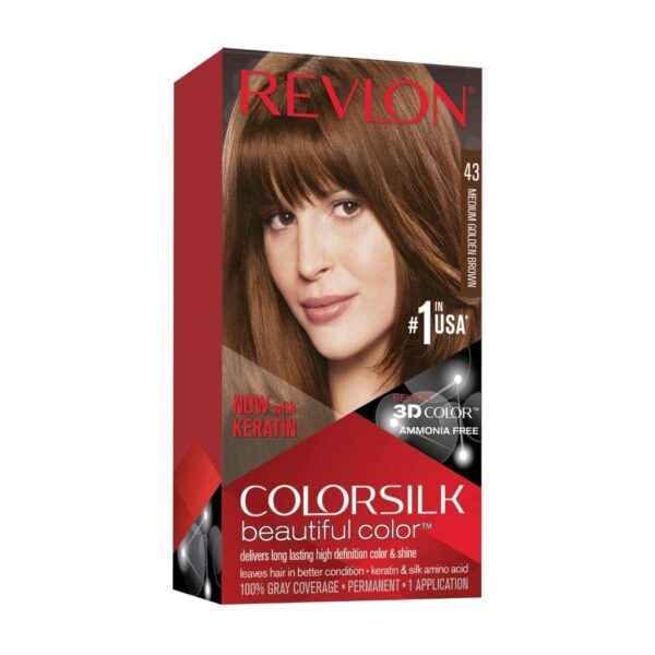 Revlon colorsilk Beautiful Color, 43 Medium Golden Brown