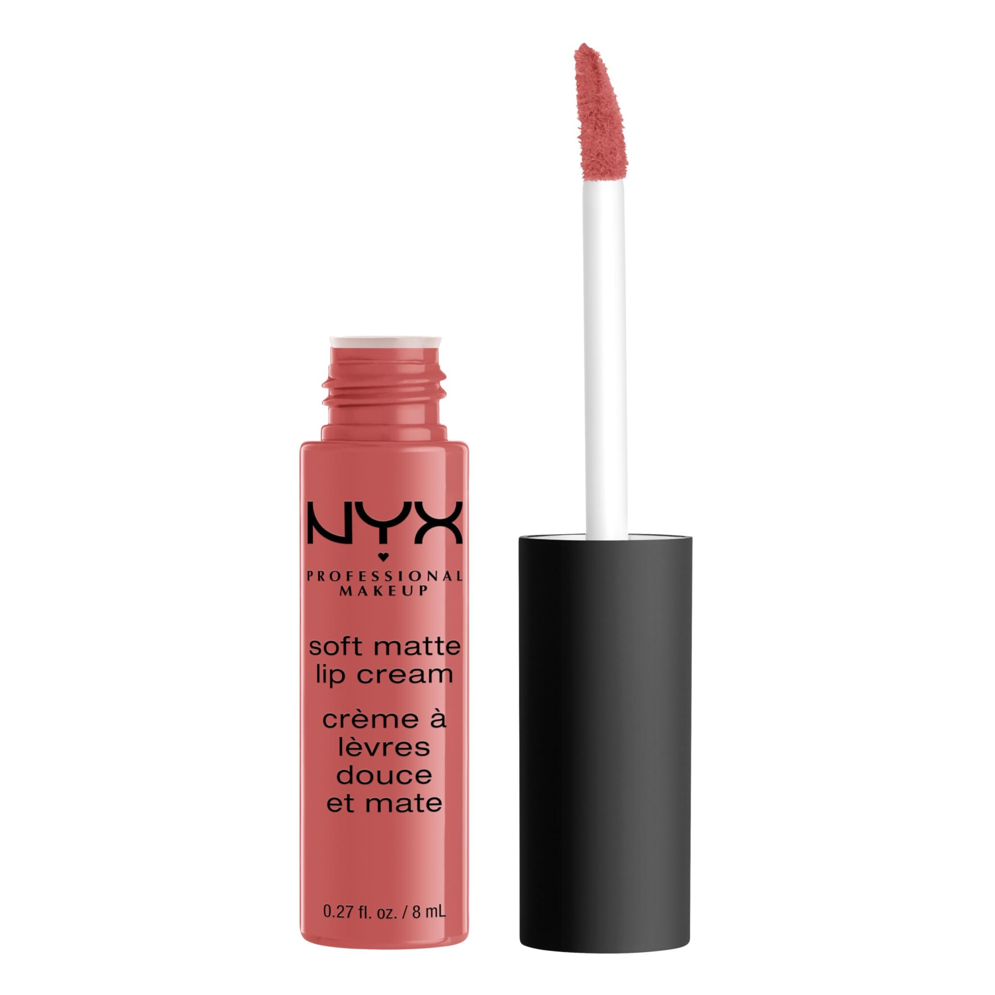 NYX Professional Makeup Soft Matte Lip Cream, Creamy and Matte Finish, Highly Pigmented Colour, Long Lasting, Vegan Formula, Shade: Zurich